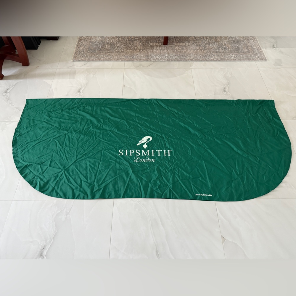 SIPSMITH London Gin Green Tablecloth fabric Cover 6 ft